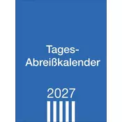 Tagesabreißkalender klein 2027