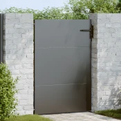 vidaXL vidaXL Vrtna vrata Črna 85 x 125 cm Jeklo s prašnim premazom, (5000301134)
