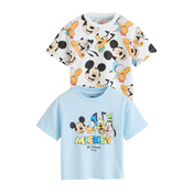 Next Majica Mickey Mouse Geburtstags svetlo modra/oranžna/črna/bela