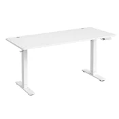 Songmics Višinsko nastavljiva miza 140x80x72-120 cm bela