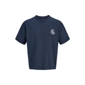 Jack & Jones Junior Majica JORFrederiksberg temno modra/bela