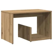Vidaxl Stranska mizica artisan hrast 59x36x38 cm inženirski les