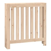 Vidaxl Pokrov za radiator 79,5x19x84 cm trdna borovina
