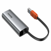 BASEUS STEEL CANNON USB NETWORK ADAPTER - LAN, GIGABIT (GRAY)