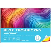 Interdruk Barvni tehnični blok A4 , 20 LISTOV, 180g/m2