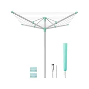 Songmics Vrteča se sušilnica za perilo 1394x1394x120-180 cm srebrna