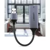 Ugreen USB 3.0 Gigabit Ethernet Adapter mrežna kartica siv