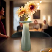 Sigor Nuflair LED namizna svetilka z možnostjo polnjenja, zelena, IP54, z možnostjo - Dnevna soba/jedilnica - Skandinavski - žajbljevo zelena - Aluminij