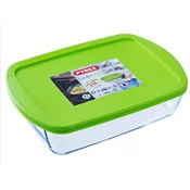 Pyrex Kvadratni pekač s pokrovom, 4.5L iz borosilikatnega (kaljenega) stekla