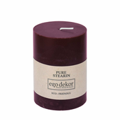 Vinsko rdeča sveča Eco candles by Ego dekor Friendly, čas gorenja 37 h