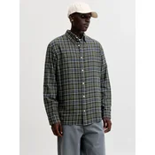 JACK & JONES Srajca JJEField oliva / petrol / off-bela