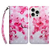 Eleganten etui ovitek za iPhone 16 Pro Max, Češnjev cvet