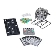 Northix Družinska Bingo igra z 75 kroglicami in 18 igralnimi kartami