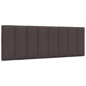 Vidaxl Blazina za vzglavje Hanko temno rjava 120 cm blago