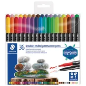 MARKER permanentni OBOSTRANI 36BOJA DESIGN JOURNEY STAEDTLER 3187 TB36 BLISTER