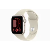 APPLE Pametna ura APPLE Watch SE3 v2 GPS 40mm Starlight Aluminium Case s paščkom Sand Sport Band, S/M, (5000481833)