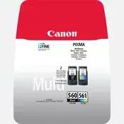 CANON PG-560XL/CL-561XL crna/boja (14,3 ml + 12,2 ml) +50DB 10x15 cm foto papir original multipak (3712C008)