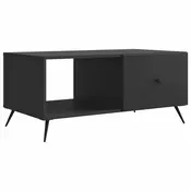 vidaXL Klubska miza Črna 90 x 50 x 40 cm Inženirski les
