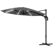 Homestar Nadstrešek s konzolo 360x294x250 cm Siva