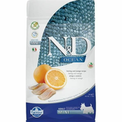 N&D OCEAN Dog GRAIN FREE Adult Mini sled in pomaranča 800 g