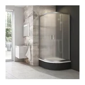 Ravak 3B240U40ZG - Četrtkrožna štiridelna tuš kabina BLIX 80x80 cm satinirano