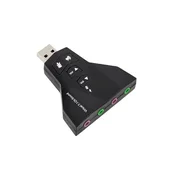 slomart ATL USB zunanja zvočna kartica 7.1, z dvema vhodoma/izhodoma (AK103D)