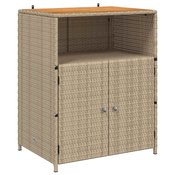 Cabinet s policom Bež 70 x 50 x 87 cm Poliester i Roly Rattan