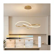 Brilagi - prigušiva LED luster na sajli INFINITY LED/80W/230V 80x80 cm zlatna + daljinski upravljac