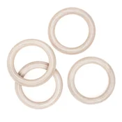 Leseni obročki Macramé | 70 mm, 4 pcs