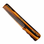 Kent Handmade Pocket Comb with Thumb Grip Fine Hair 138 mm