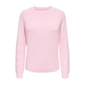 ONLY Pulover Rica 15204279 Roza Regular Fit