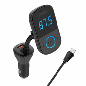 LDNIO LDNIO Bluetooth C705Q 2USB, USB-C oddajnik FM + kabel USB-C