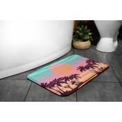 tulup.si Kopalniška preproga Tropska plaža 90x60 cm Bela in siva