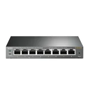 TP-LINK Switch TL-SG108PE Gigabit/8xRJ45/10/100/1000Mbps/eSmart/4x PoE/Desktop metalno kuciste crni