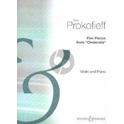 PROKOFIEFF:FIVE PIECES FROM CINDERELLA VIOLIN AND PIANO