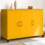 Vidaxl vidaXL Omarica gorčično rumena 100,5x39x72 cm jeklo
