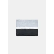 Stradivarius Set Od 2 Elasticne Jednobojne Trake Za Kosu Mid Grey Os