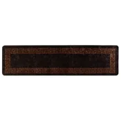 Vidaxl Preproga runner MARSA Črna 100 x 350 cm Poliester in PVC