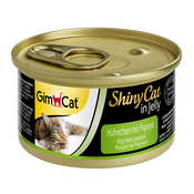 GimCat ShinyCat piletina + papaja 70 g