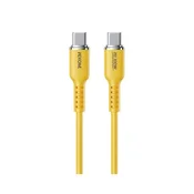 WDC-11 Kabl 3.1 USB tip C M/M 1.2m, za Super brzo punjenje 100W/480Mbps, Silicon Soft, žuti