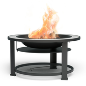 Blumfeldt Merano Avanzato 3 u 1, ložište s funkcijom roštilja, može se koristiti kao stol, 87 x 87 cm