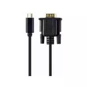 Gembird A-CM-VGAM-01 USB-C na VGA-M adapter 2 m crni