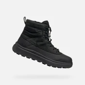 Black mens ankle boots Geox Granito + Grip A - Men