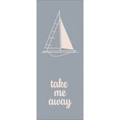 Cawoe BRISAČA ZA TUŠIRANJE Travel pastelno modra 70/180 cm