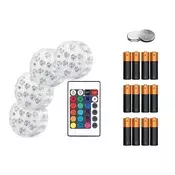 GlowBundle, 4 vodoodporne LED lučke + komplet baterij