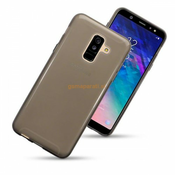 Ultra tanek silikonski ovitek za Samsung Galaxy A6 2018 A600-prozorno črn