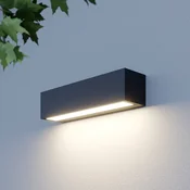 Lucande LED-stenna svetilka Lengo, 25 cm, antracit, usmerjena navzdol, 3000 K - Sodobni - Aluminij
