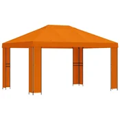 Vidaxl Paviljon 4 x 3 m Oranžna Poliester in jeklo 190 gsm