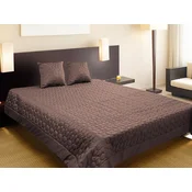 shumee Dekorativno pregrinjalo 170x210 orientalsko rjave barve, prešiti mehurčki