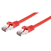 C-TECH Patchcord Cat6, FTP, rdeč, 1m